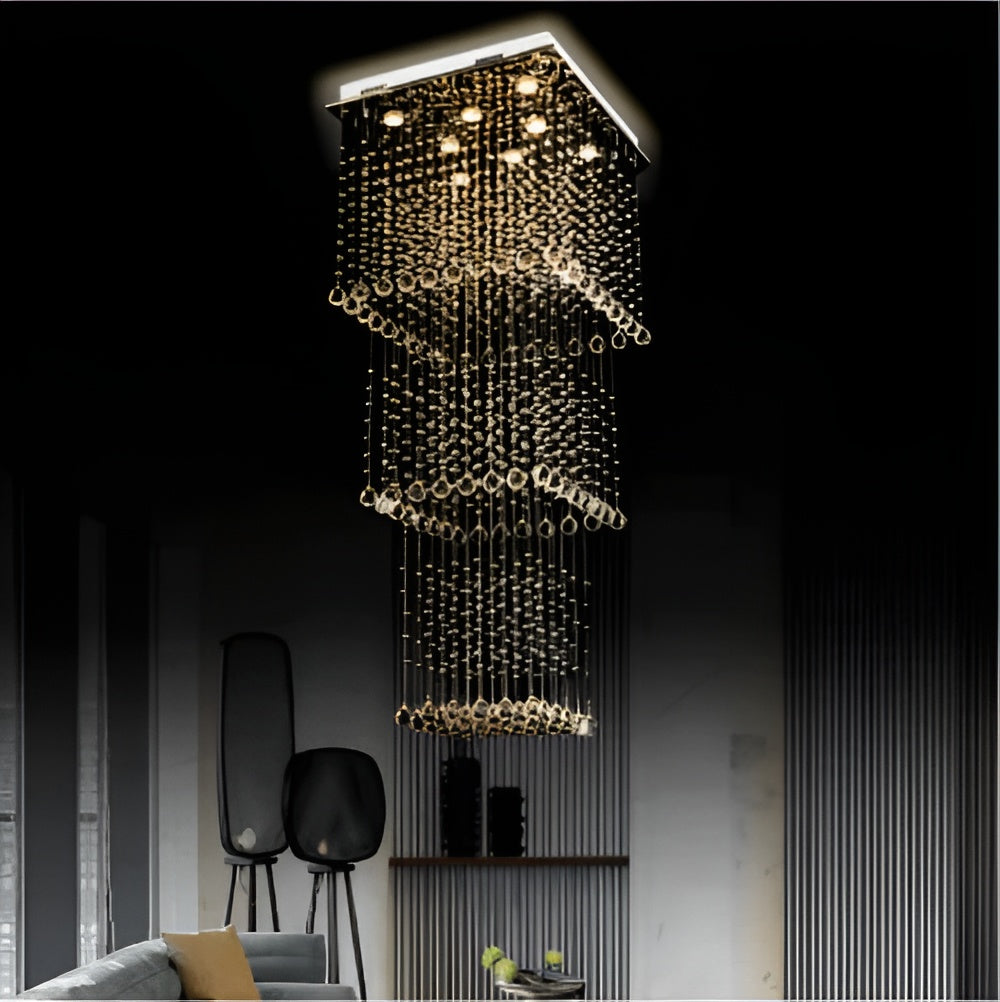 Magna Crystal Raindrop Chandelier | 4-Light