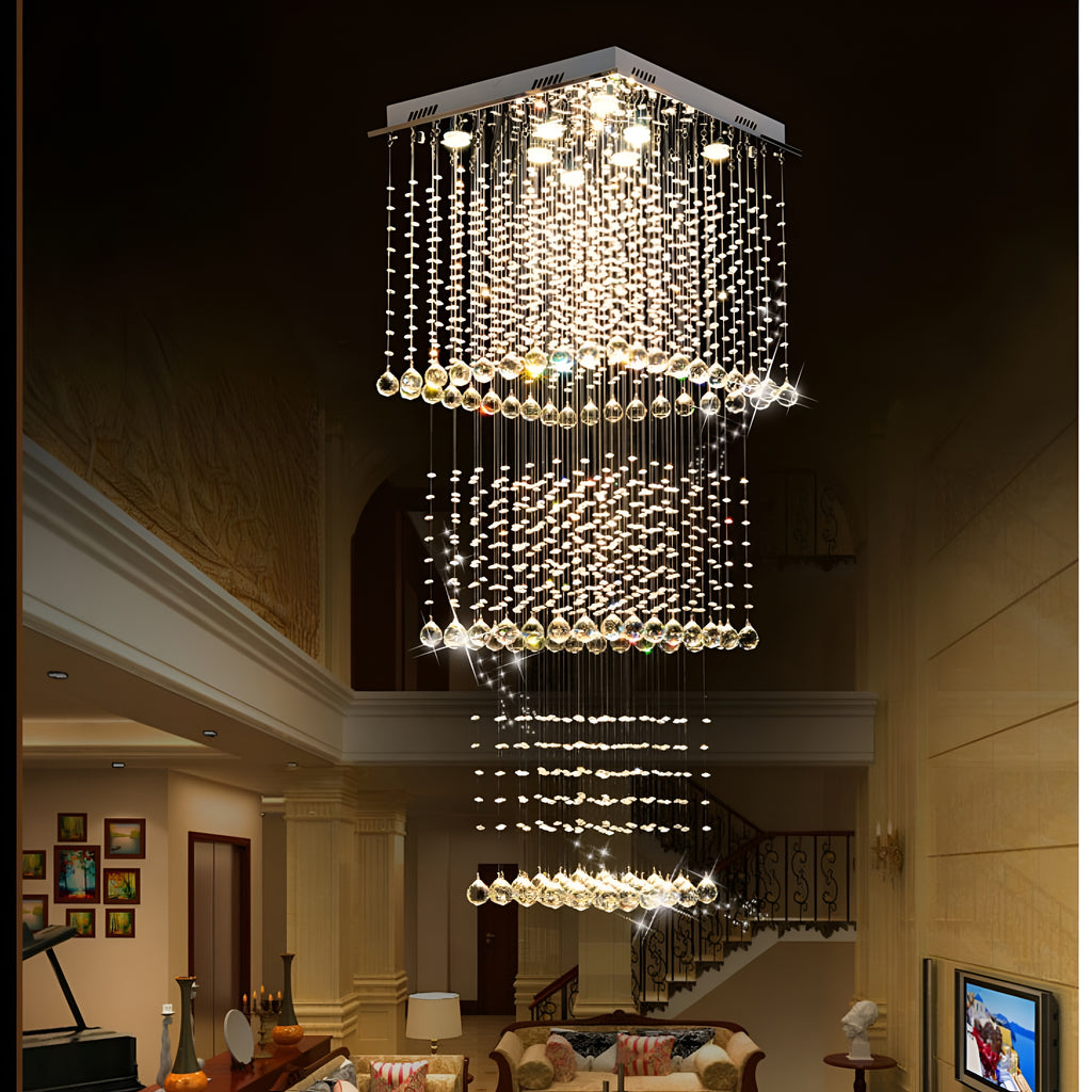 Magna Crystal Raindrop Chandelier | 4-Light