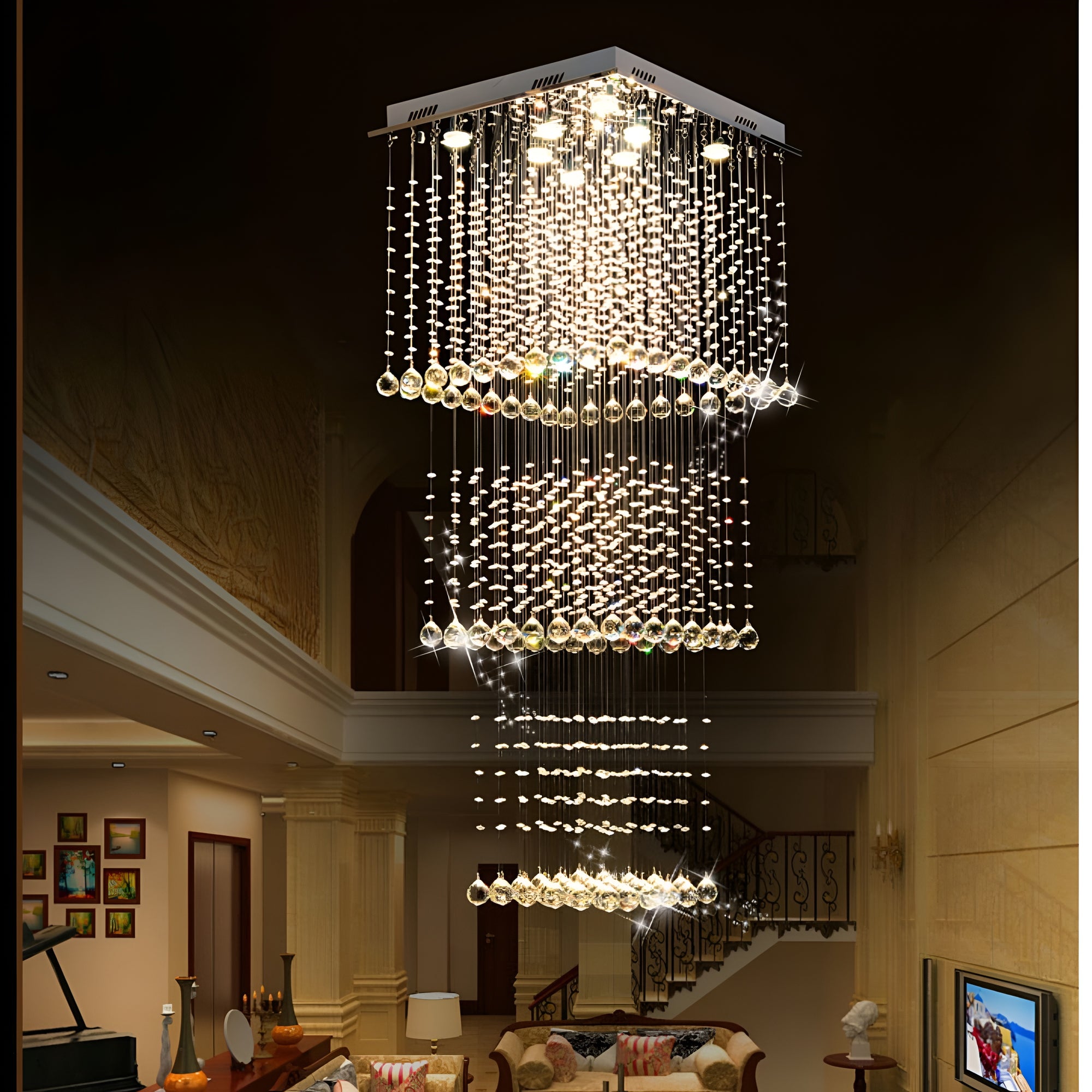 Magna Crystal Raindrop Chandelier | 4-Light