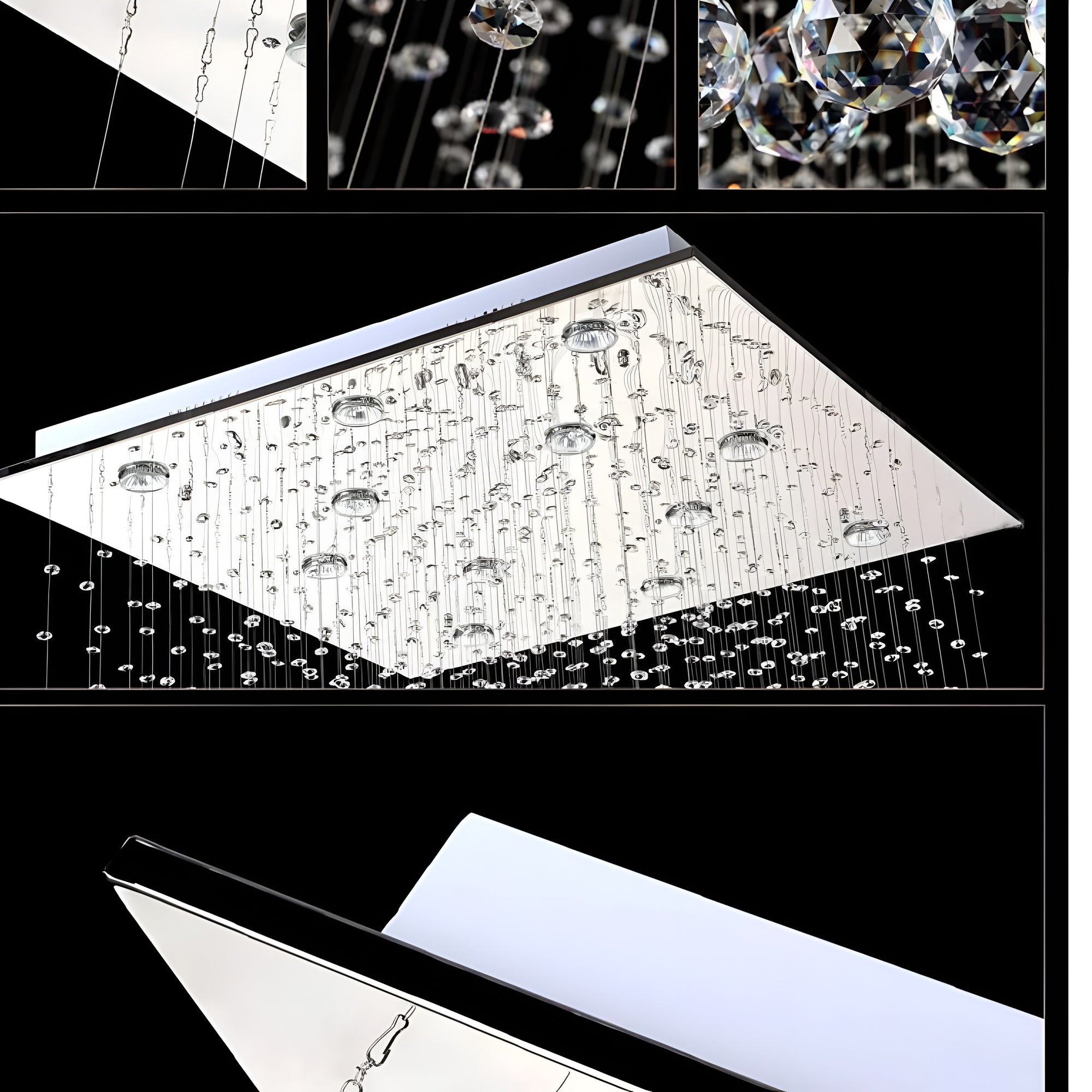 Magna Crystal Raindrop Chandelier | 4-Light