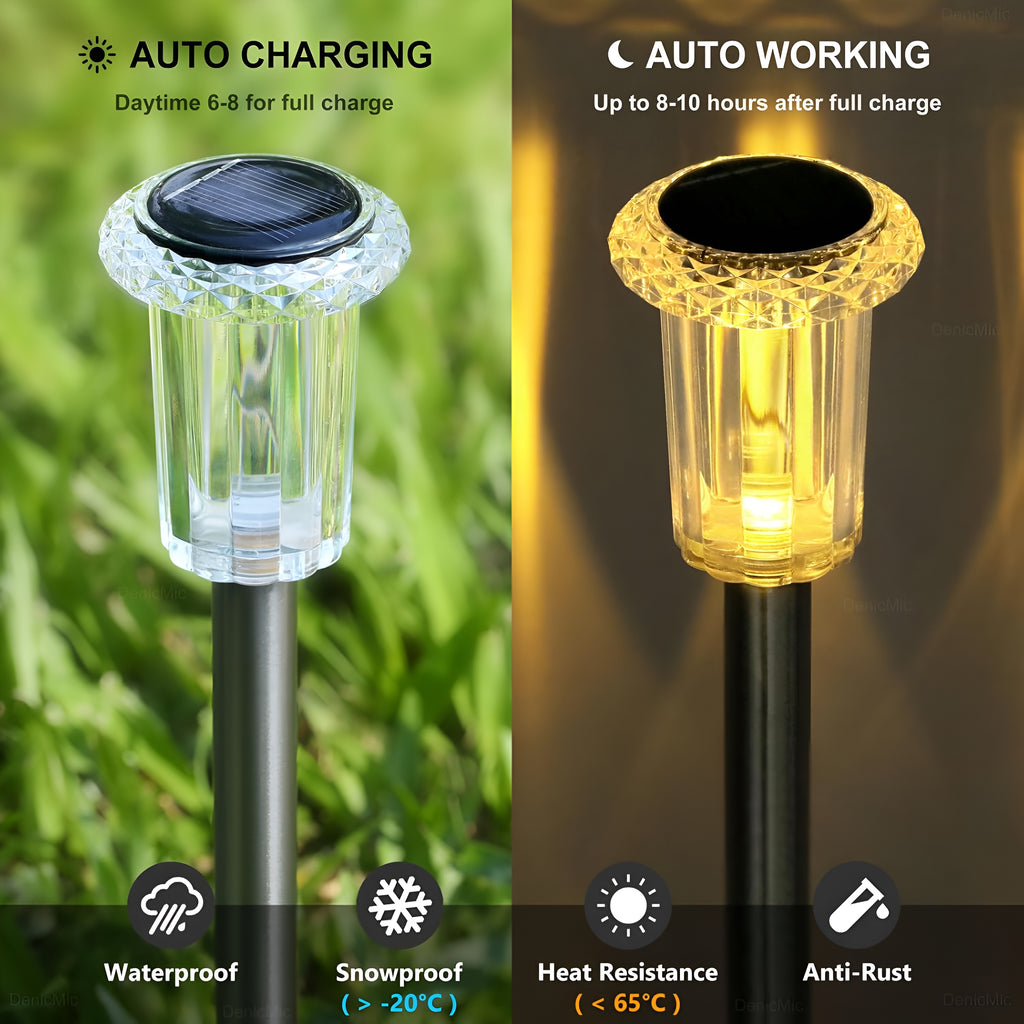 Solar Path Lights | Waterproof Garden & Walkway Lighting
