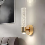 Crystal Bubble LED Wall Light | Gold Finish, 3 Color Modes