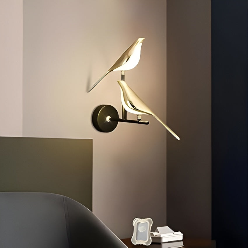 Golden Bird LED Wall Light – Modern Style