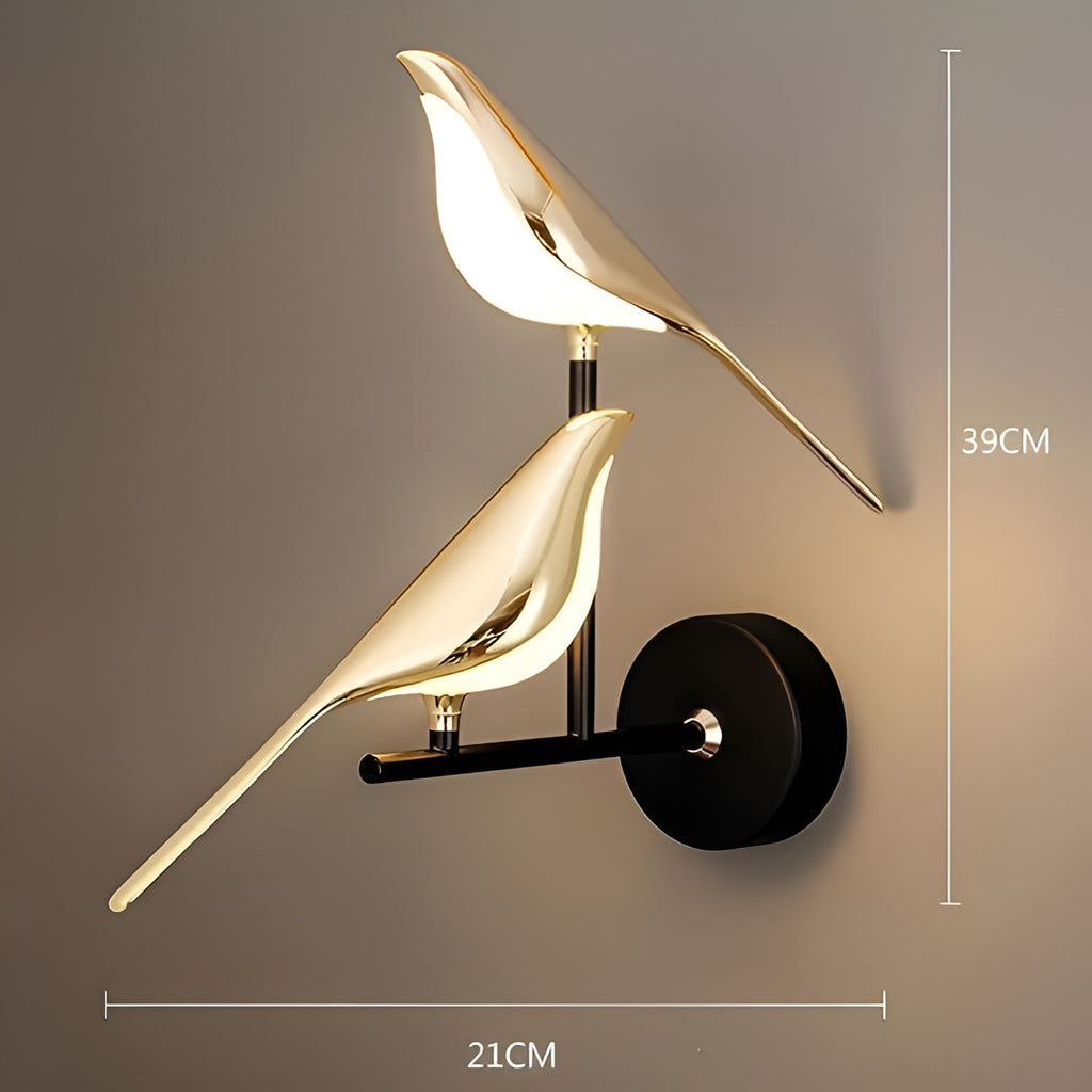 Golden Bird LED Wall Light – Modern Style