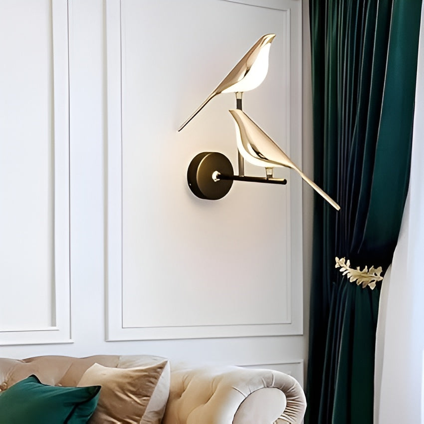 Golden Bird LED Wall Light – Modern Style