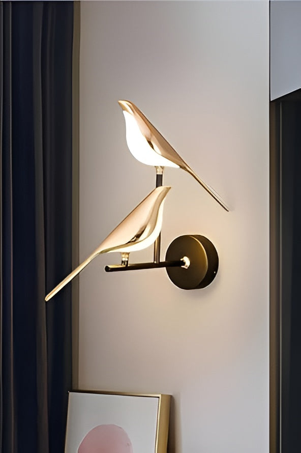 Golden Bird LED Wall Light – Modern Style