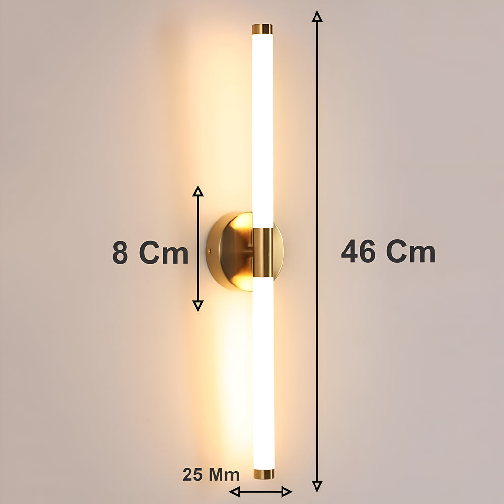 Round Acrylic LED Wall Light – Soft Bright White, 25mm