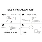 Round Acrylic LED Wall Light – Soft Bright White, 25mm