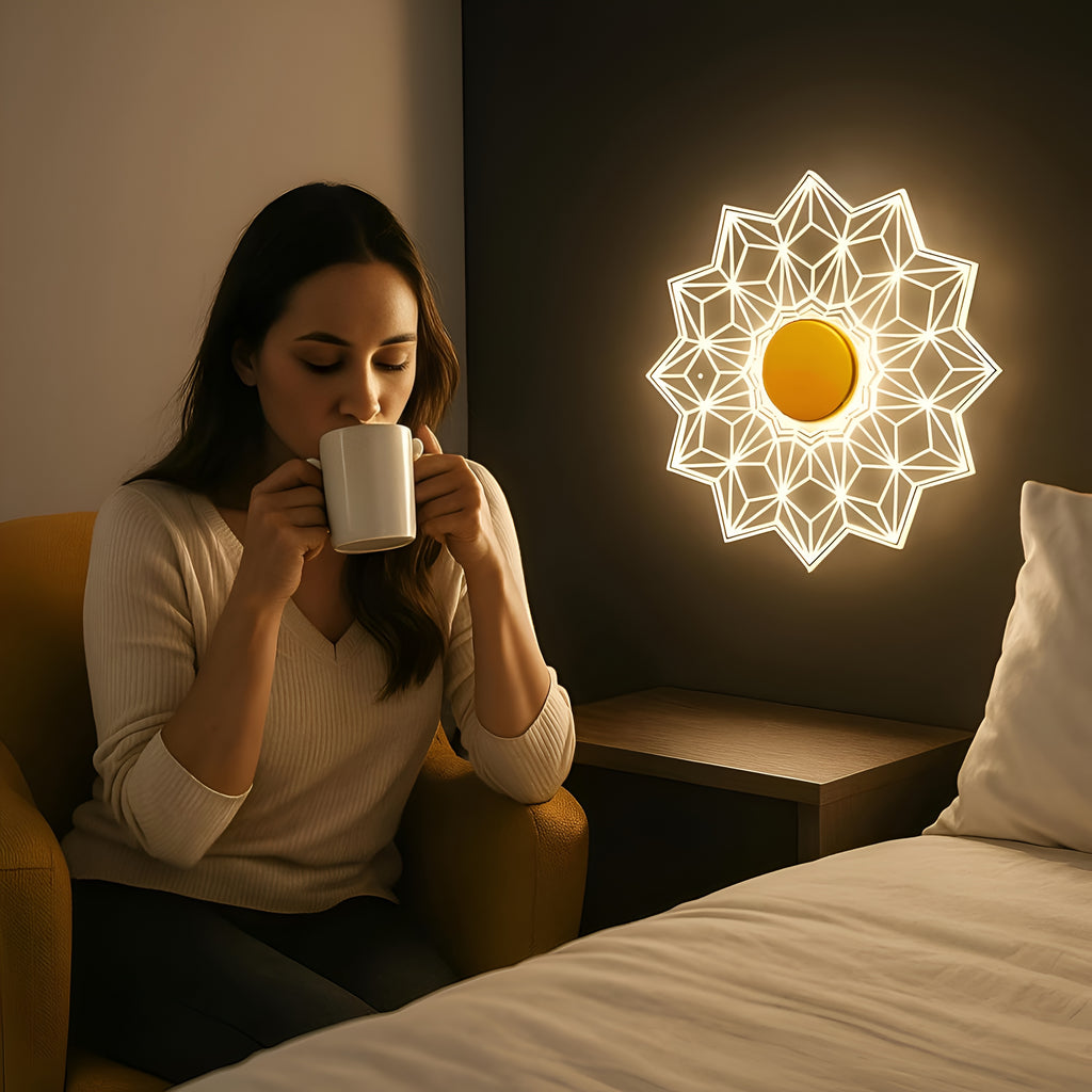 Luxury Diamond 3-Color LED Wall & Ceiling Light | Geometric Acrylic Lamp