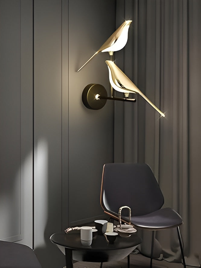 Golden Bird LED Wall Light – Modern Style