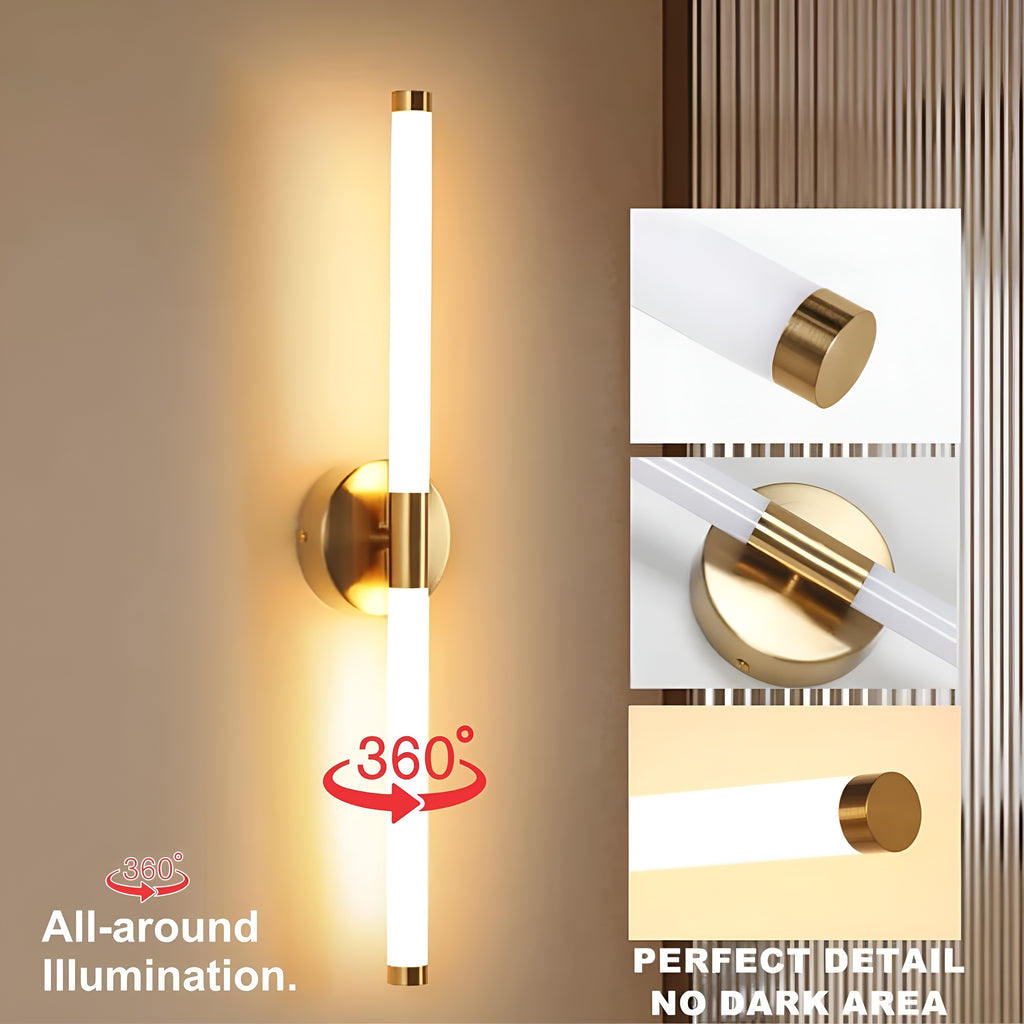 Round Acrylic LED Wall Light – Soft Bright White, 25mm