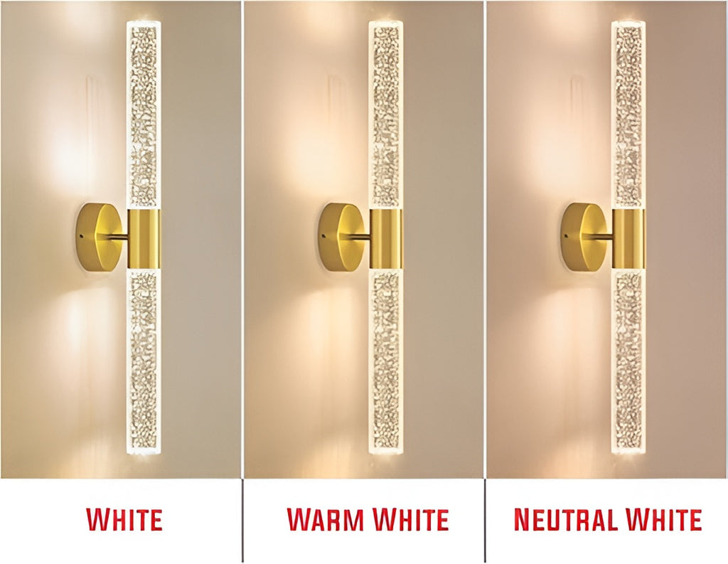 Round Acrylic LED Wall Light – Soft Bright White