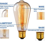 3-Light Black Diamond Cage Ceiling Pendant with Bulb