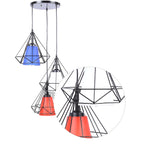 Cluster of 3 Multicolor Hanging Lights