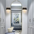 Crystal Black Wall Light