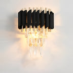 Crystal Black Wall Light