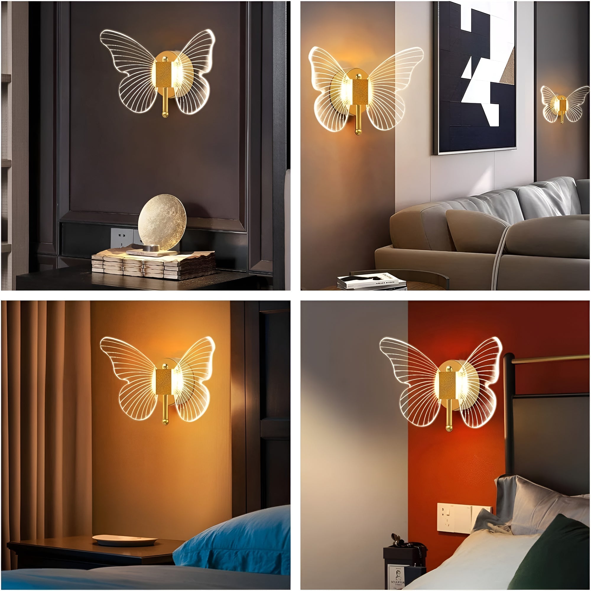 Creative Butterfly LED Wall & Ceiling Light – 3-Color