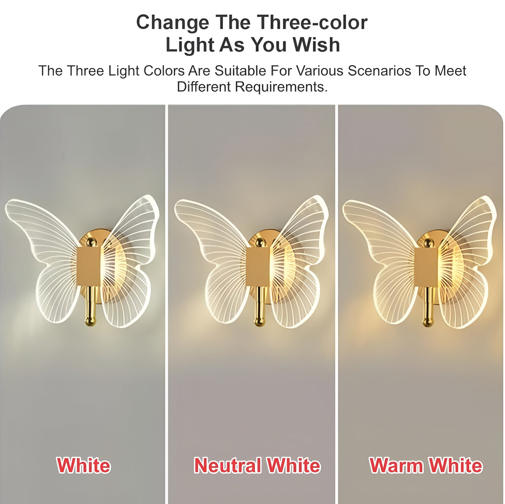 Creative Butterfly LED Wall & Ceiling Light – 3-Color