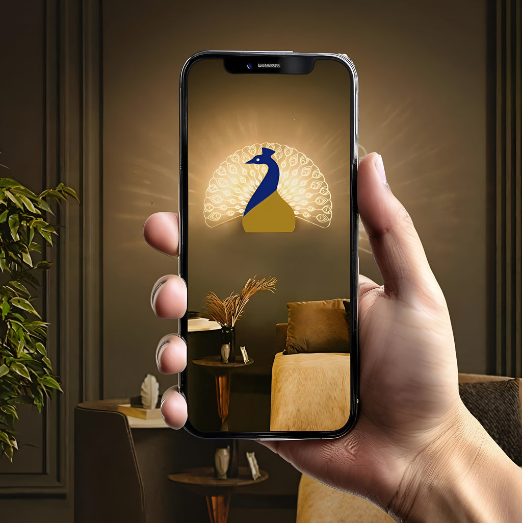 Nova Peacock LED Wall Light – 3-in-1 Decorative Acrylic Lamp