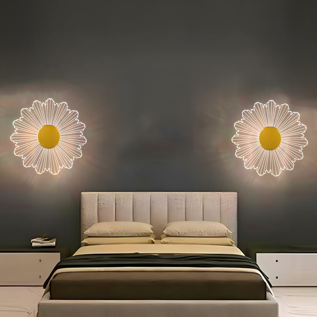 Luminous Flower LED Wall Light | 23 cm Acrylic Decorative Lamp
