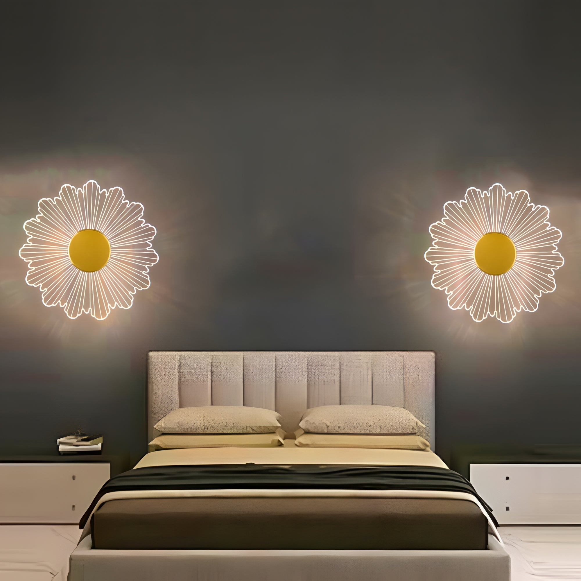 Luminous Flower LED Wall Light | 23 cm Acrylic Decorative Lamp