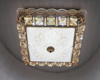 Crystal LED Flush Mount Light | Square Modern Ceiling Lamp