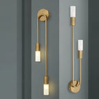 Nautical Gold Wall  Sconce | Dual LED Lights | Brass Finish | Pack of 2