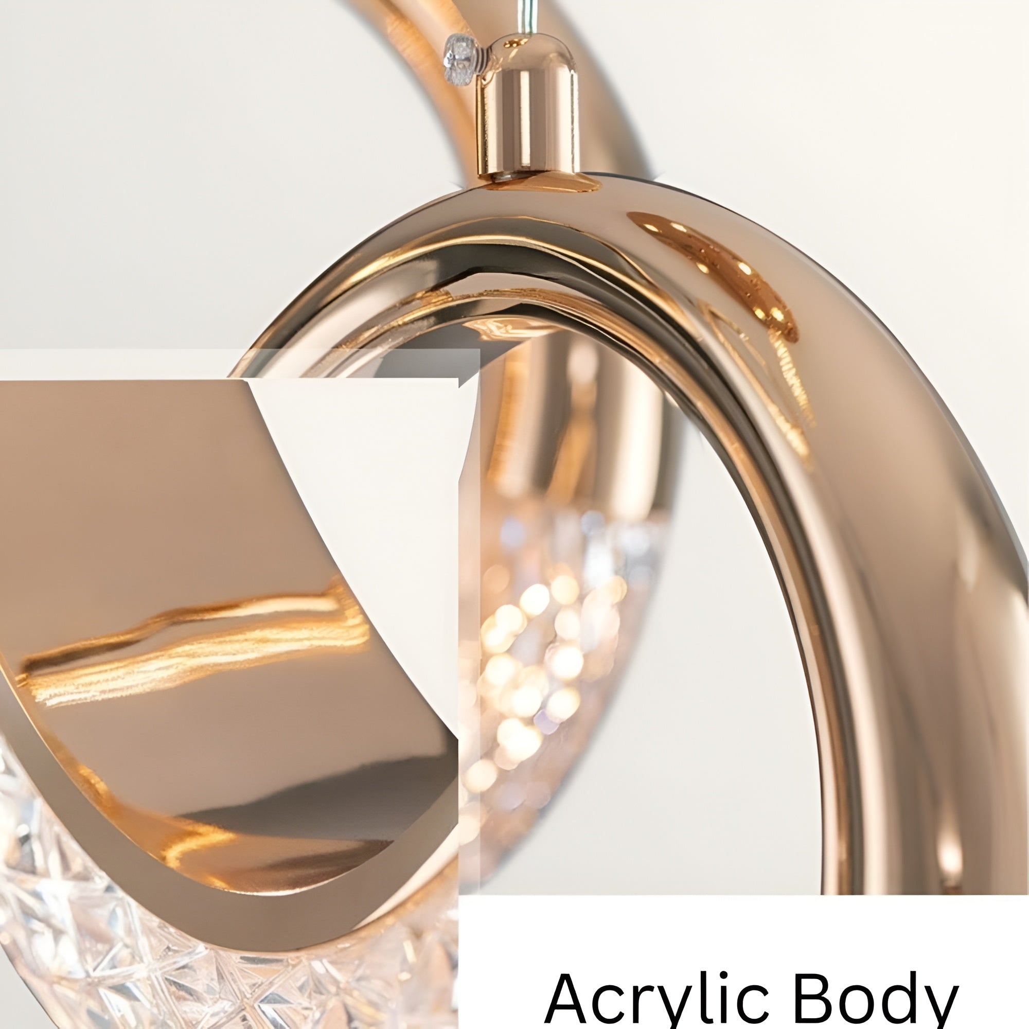 Electricals Half Moon Pendant Light | Warm White Hanging Lamp