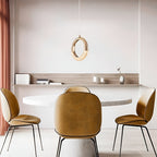 Electricals Half Moon Pendant Light | Warm White Hanging Lamp