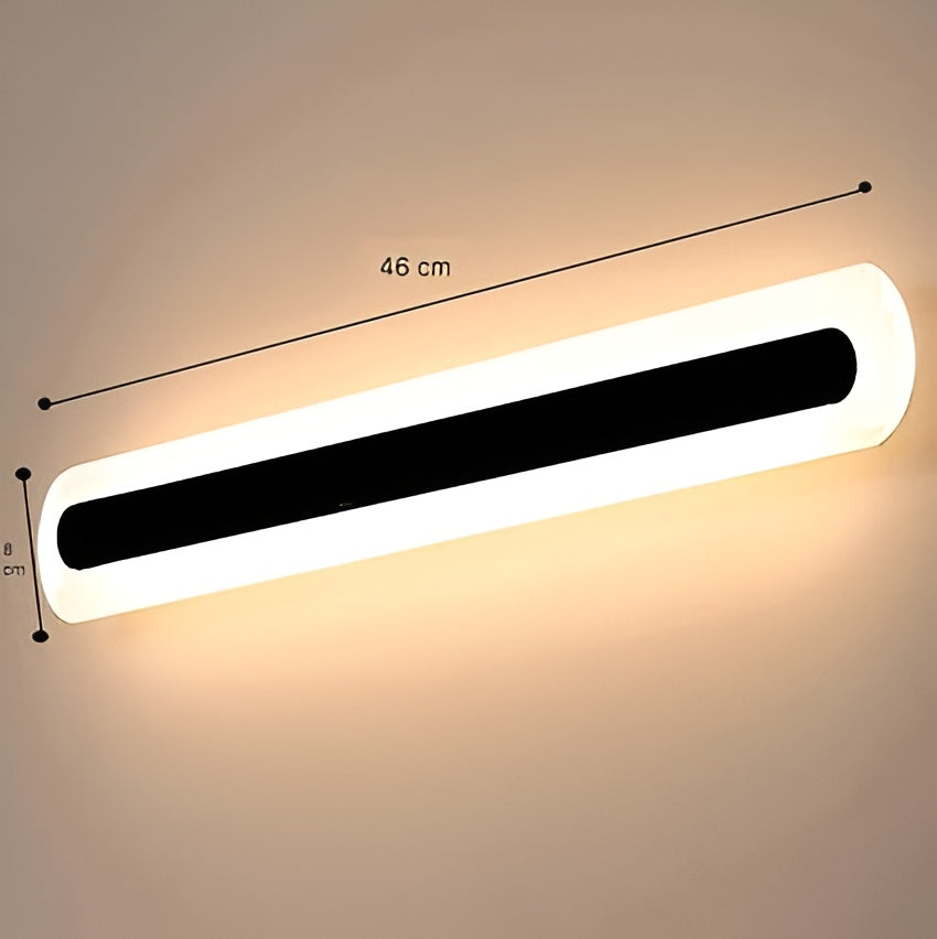 15W Round Frosted LED Wall Lamp – Warm White, Mirror & Picture