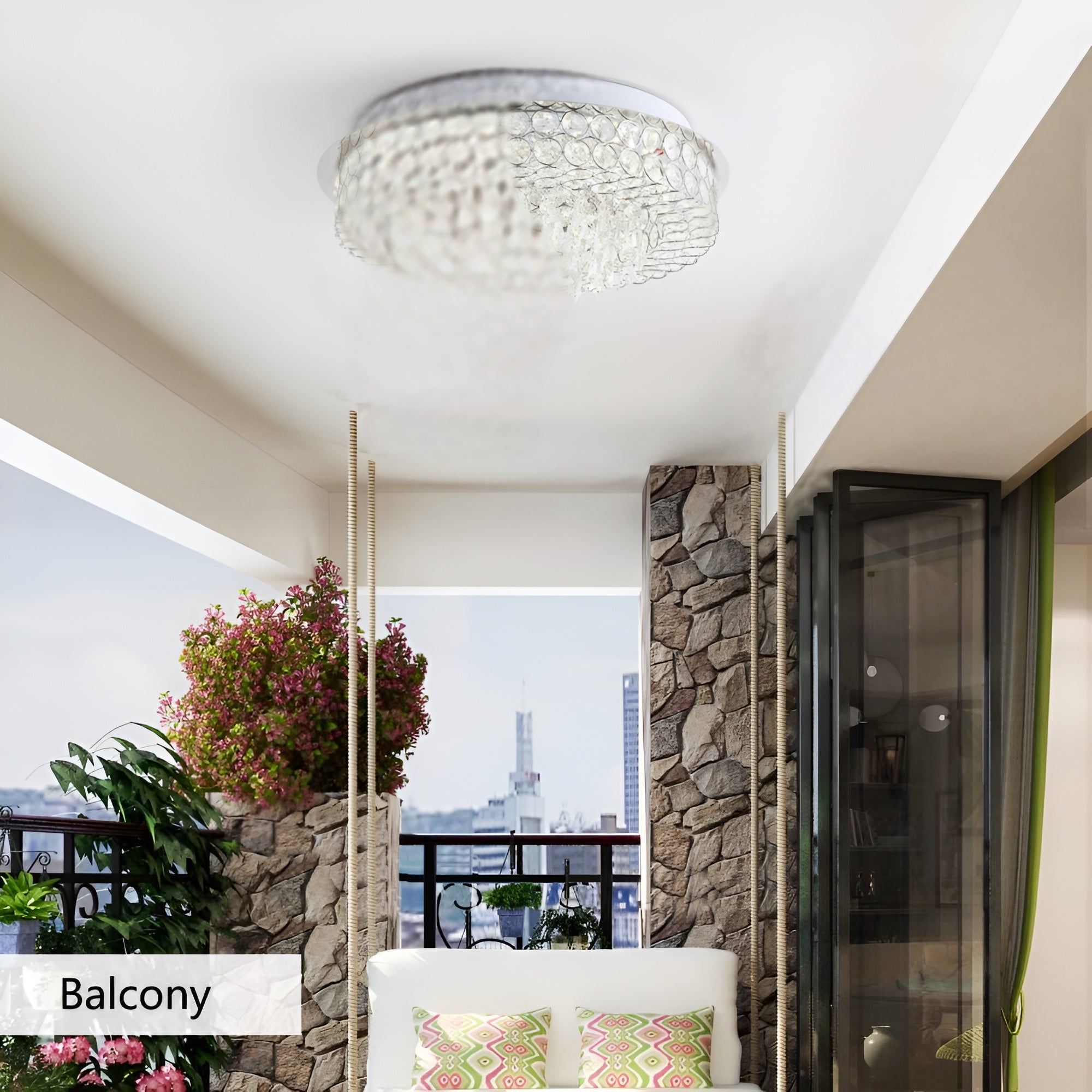 LED Crystal Ceiling Chandelier Light