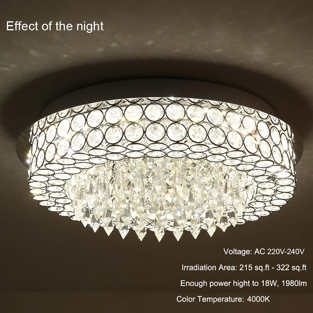 LED Crystal Ceiling Chandelier Light