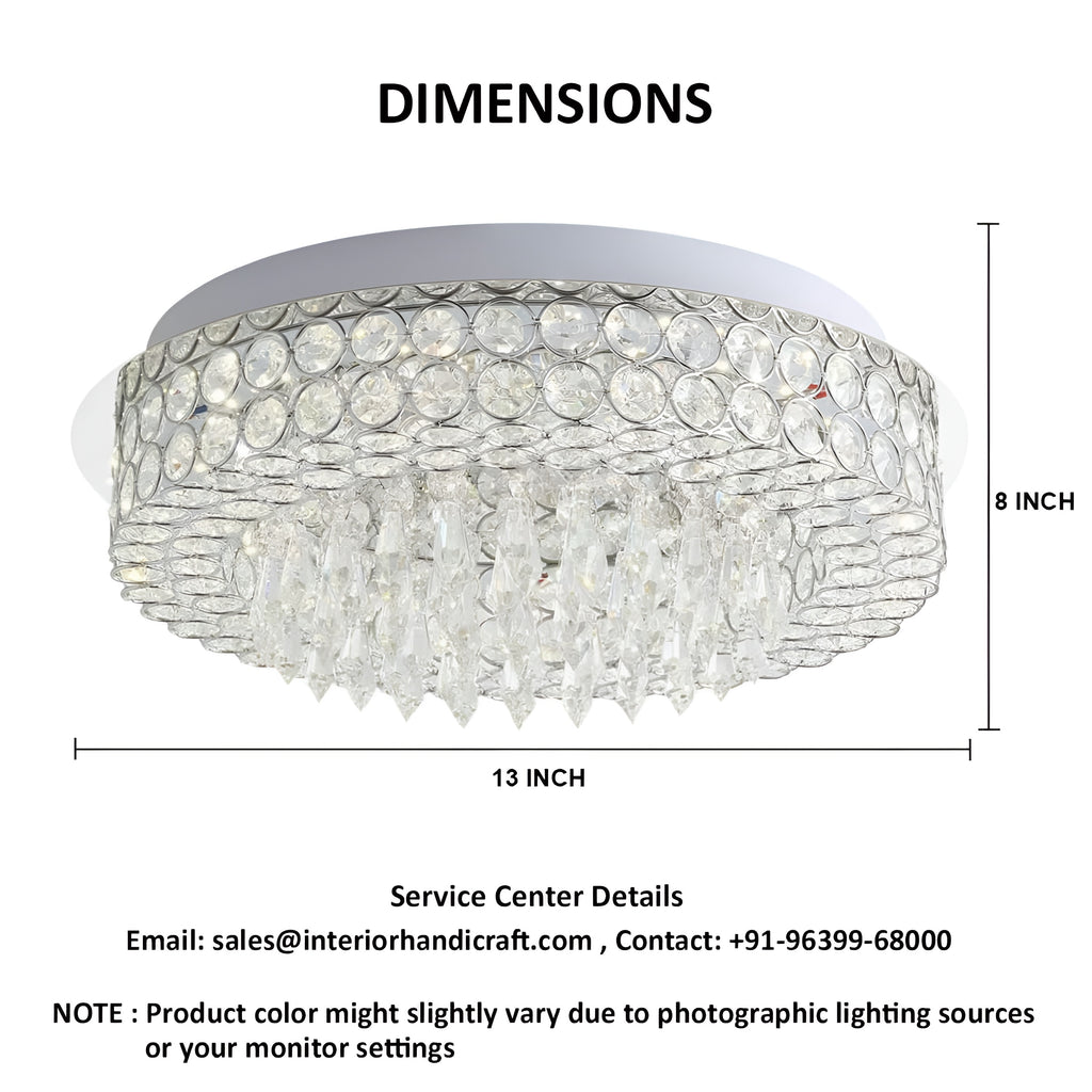 LED Crystal Ceiling Chandelier Light