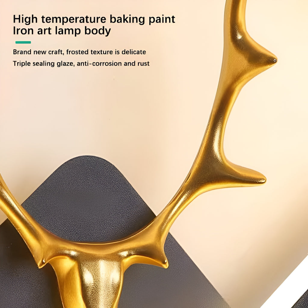 LED Wall Lamp – Stag Design, Square Shape