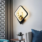 LED Wall Lamp – Stag Design, Square Shape