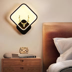 LED Wall Lamp – Stag Design, Square Shape