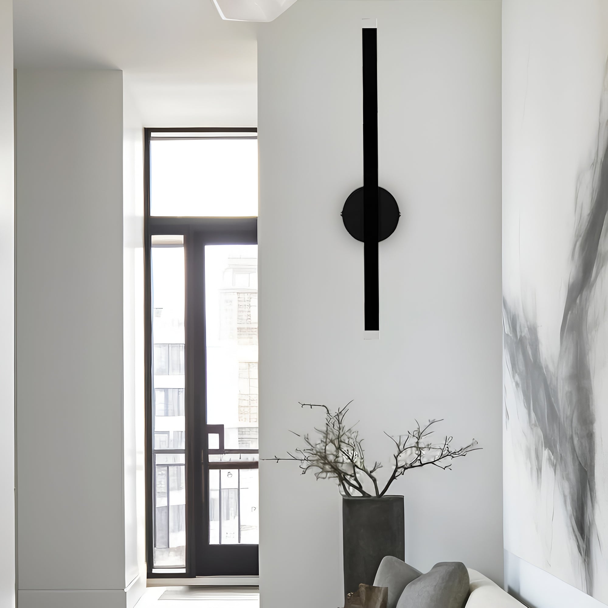 15W Modern Black LED Wall Sconce – Sleek Long Light