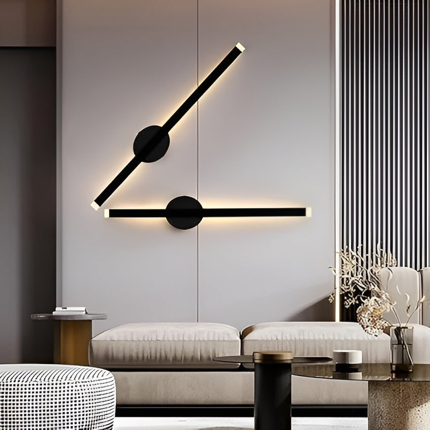 15W Modern Black LED Wall Sconce – Sleek Long Light