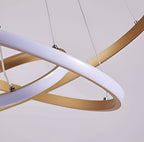 Modern 3-Ring Metal LED Chandelier