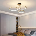 Modern Gold LED Ring Chandelier – 6-Light, Single Pack
