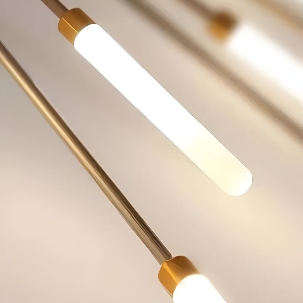 Modern 20-Light Sputnik LED Chandelier – Gold & White