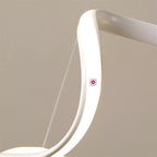 Golden Metal LED Chandelier – 3-Orb Hanging Lamp