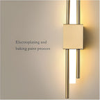 18W Modern LED Wall Sconce – Gold Auric Beam Acrylic