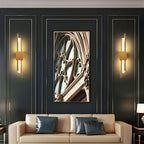 18W Modern LED Wall Sconce – Gold Auric Beam Acrylic