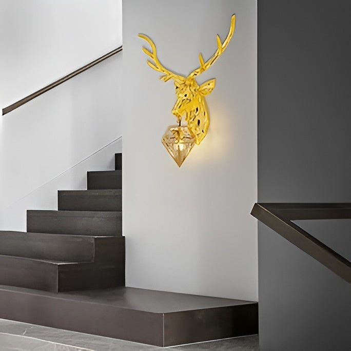 Alpha Stag Metal Wall Lamp – 12kg