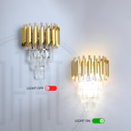K9 Crystal Golden Mamba Wall Light – 3-Color LED