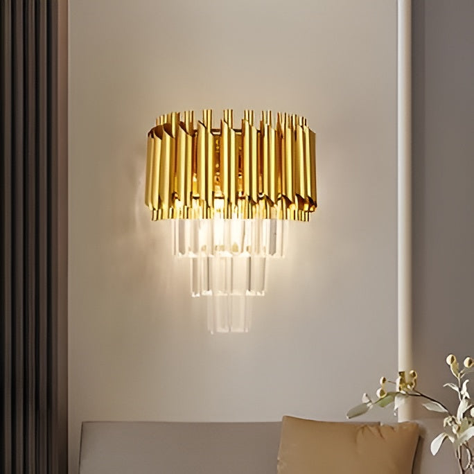 K9 Crystal Golden Mamba Wall Light – 3-Color LED