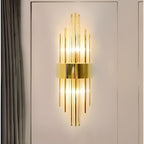 Vintage Asgard Glass Wall Sconce – Golden Frame, 3000K