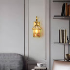 Classy Square Copper Cage Wall Lamp – Decorative Light