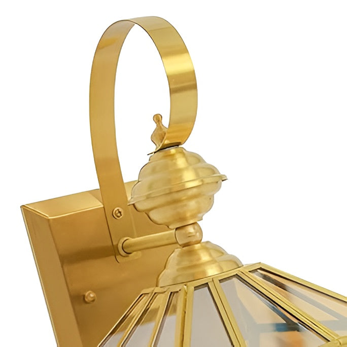 Classy Square Copper Cage Wall Lamp – Decorative Light